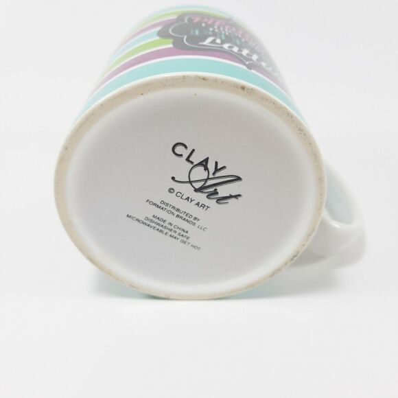 Clay Art Funny Mug "Pilates? I thought you said Pie & Lattes" - Picture 3 of 4